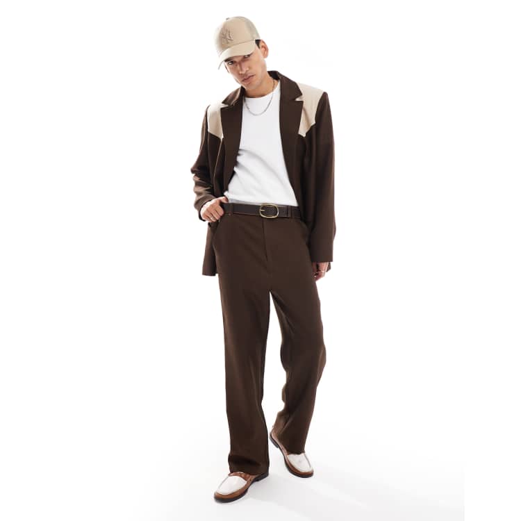 Authentic Chino Relaxed Trousers in Brown| Vans UK