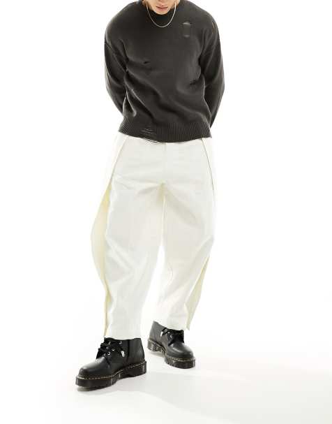 Reclaimed Vintage wrap balloon pants in ecru - view 1