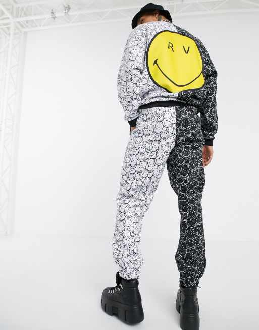 Half black clearance and white joggers