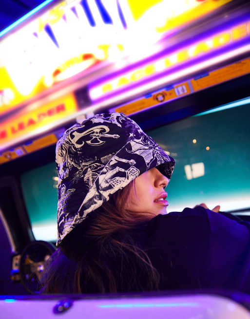 Reclaimed Vintage x Stranger Things unisex bucket hat in all over print, 3 of 4