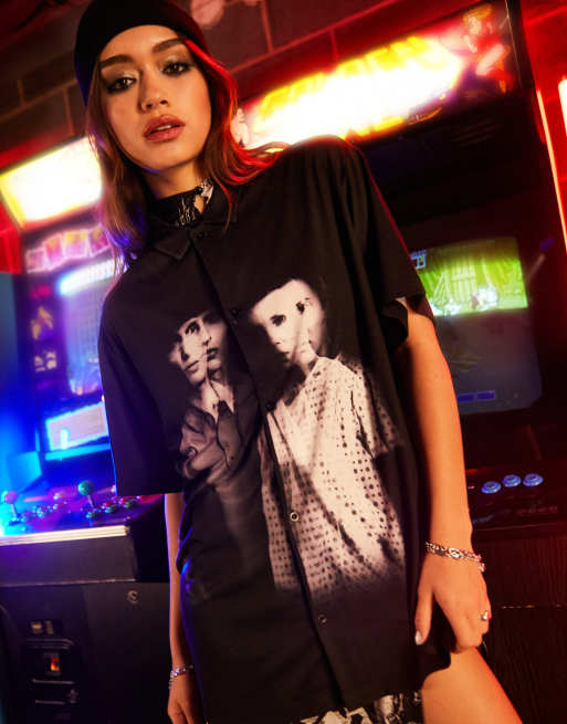 Reclaimed Vintage x Stranger Things unisex shirt with Eleven & Mike print, 3 of 4