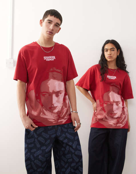 Reclaimed Vintage x Stranger Things – Unisex-T-Shirt in Rot mit Max-Print und Oversize-Schnitt - view 1