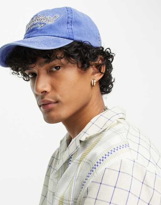 Reclaimed Vintage Y2K logo cap in washed blue