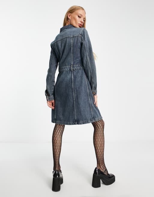 Asos longline denim jacket discount