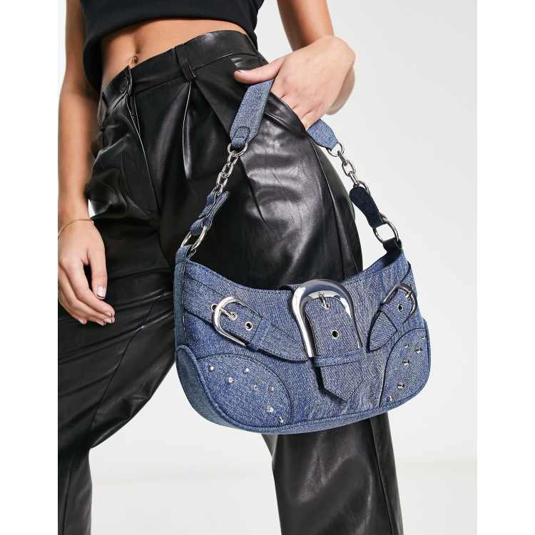 Reclaimed Vintage y2k shoulder bag in denim