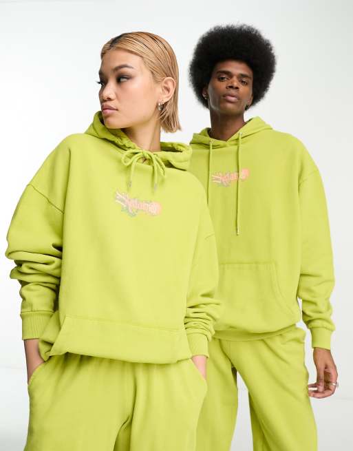 Reclaimed Vintage – Y2K – Unisex-Kapuzenpullover in Gelb