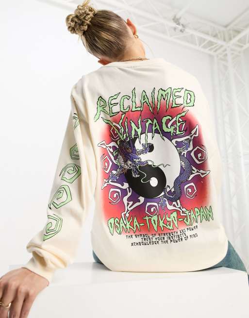 T shirt manche longue imprimé sales