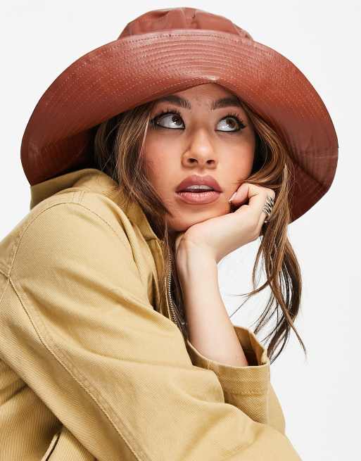 Leather rain hat new arrivals