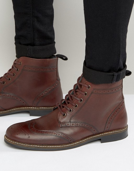 Red Tape Brogue Boots | ASOS