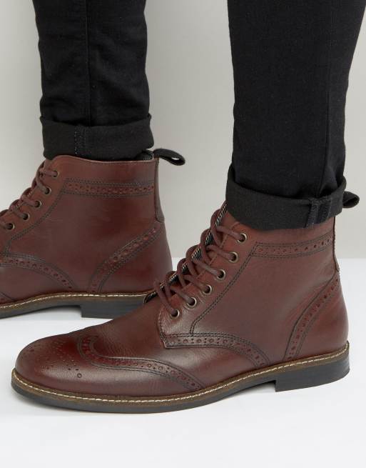 Red Tape Brogue Boots | ASOS