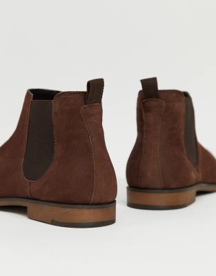 red tape chelsea boots tan suede