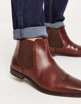  leather formal chelsea boots 