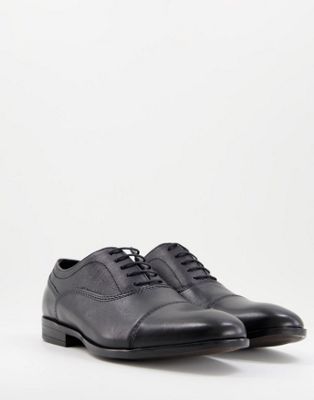Red Tape leather lace up oxford shoes in black
