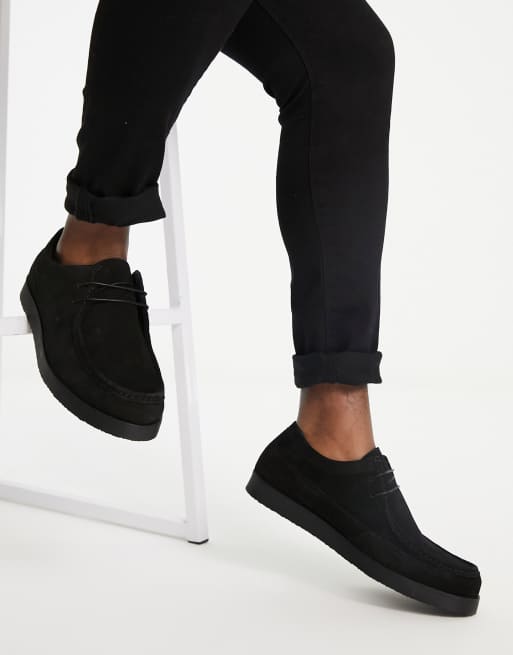 Red Tape - Scarpe stringate in camoscio nero