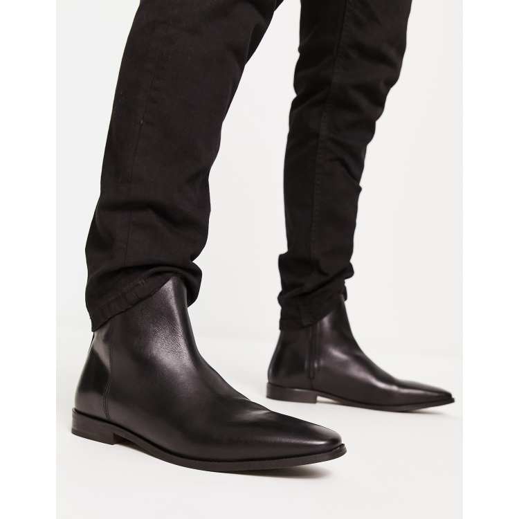 Mens dress clearance ankle boots black