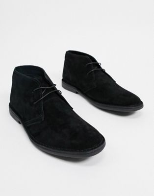 red tape leather chukka boots