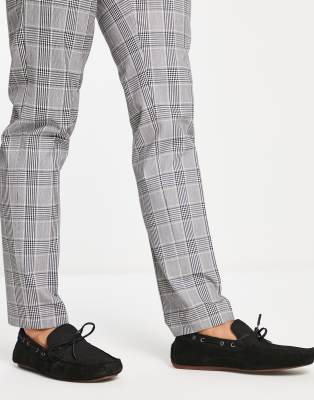 Red Tape - Suède loafers met kwastjes in zwart