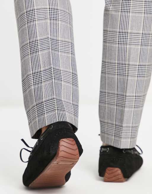 Red Tape - Suède loafers met kwastjes in zwart, 2 van 4