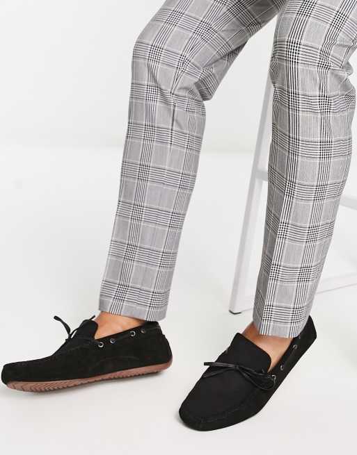 Red Tape - Suède loafers met kwastjes in zwart, 4 van 4