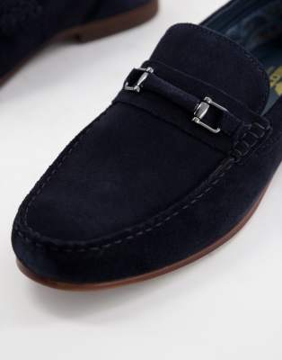 red tape navy loafers