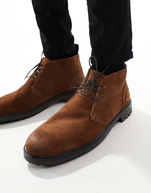 Mens wide clearance chukka boots