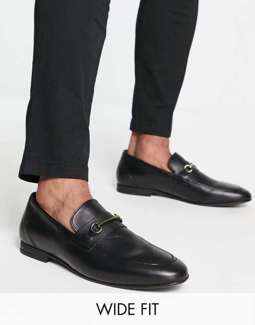 Black Leather Soft Red Sole Loafers