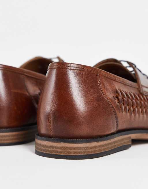 red tape brown dress shoes Red Tape leather formal chelsea boots in brown