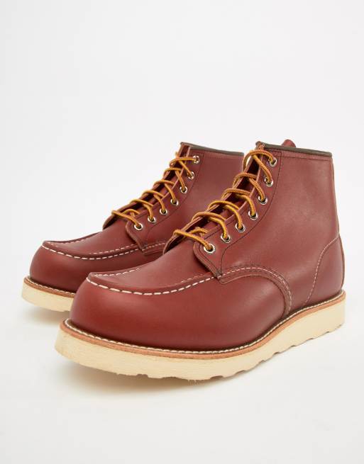 Red Wing 6 Inch Classic moc toe boots in oro russet leather | ASOS