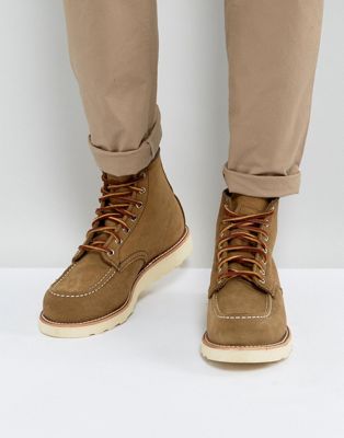 red wing moc toe suede