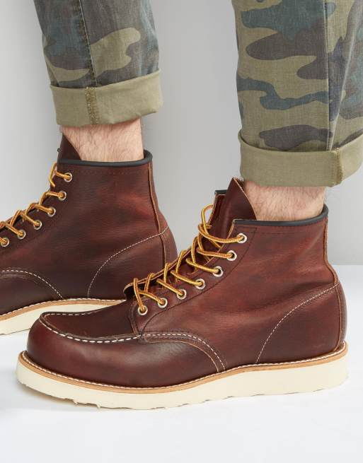 Red Wing 6-Inch Moc Toe Leather Boots | ASOS