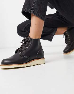 red wing round toe black