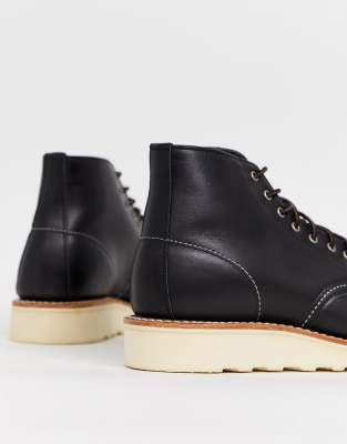 round toe leather boots