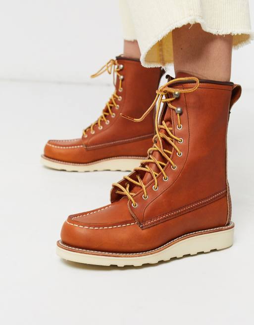 Red wing moccasin sales boot