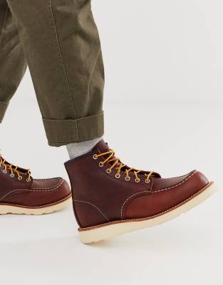 red wing moc toe briar oil slick