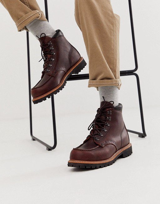 Red Wing sawmill hiker boot In briar oilslick leather