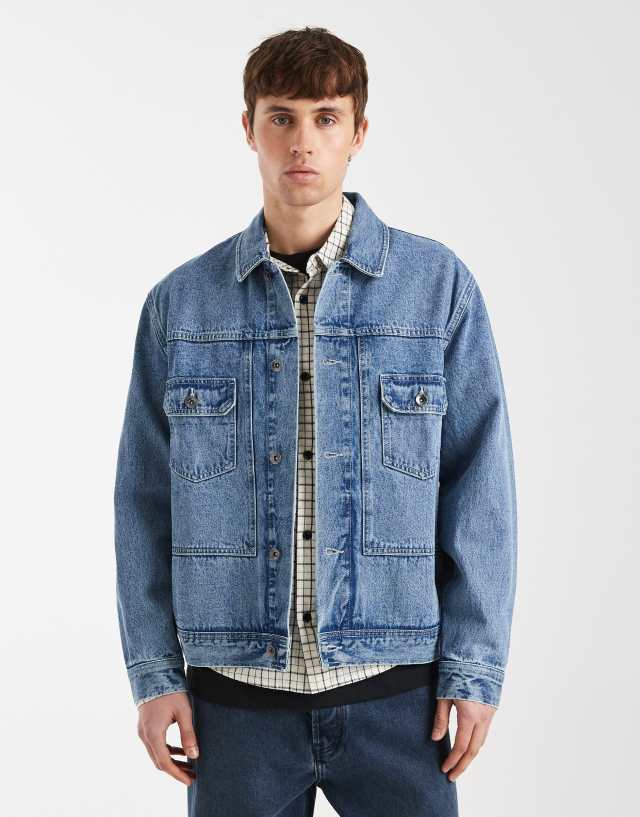 Redefined Rebel Abel denim jacket in light blue | ASOS