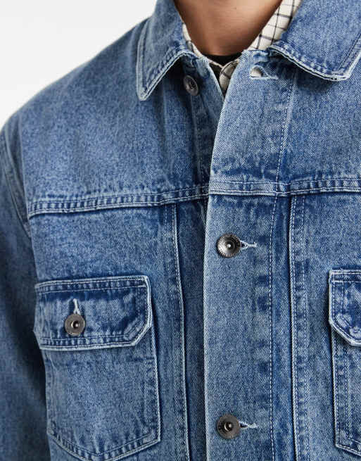Redefined Rebel Abel denim jacket in light blue, 5 of 5