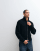 Redefined Rebel aron cable knit jacket in black