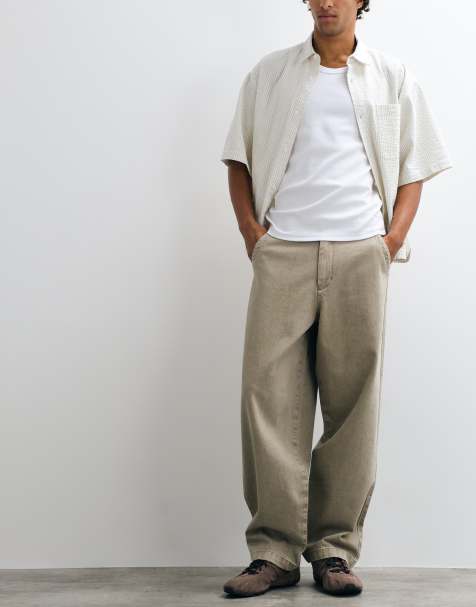 Redefined Rebel Asgar baggy broek in kaki - view 1
