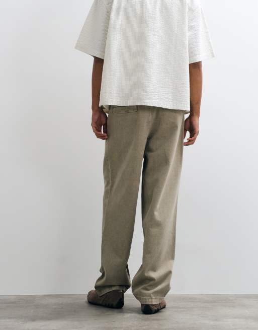 Redefined Rebel Asgar baggy broek in kaki, 5 van 5