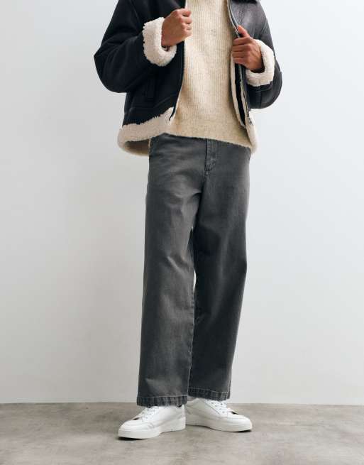 Redefined Rebel asgar baggy trousers in washed grey, 2 of 5