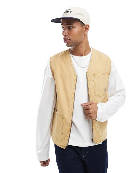 Redefined Rebel - Beige vest med gennemgående lynlås, 2 af 4