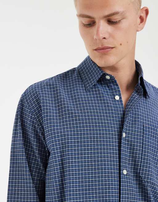 Redefined Rebel - Blåternet oversized skjorte , 2 af 5