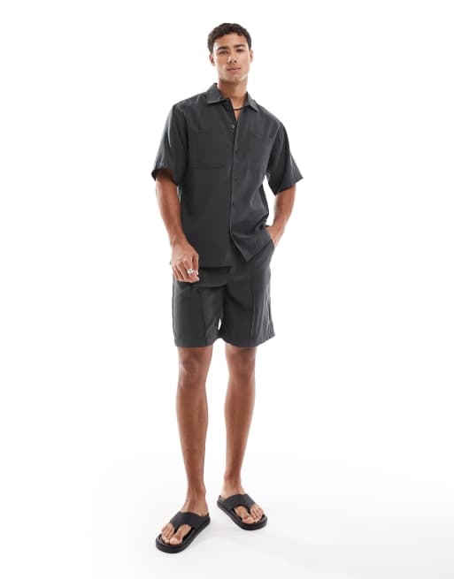 Redefined Rebel boxy shirt in grey, 3 of 4