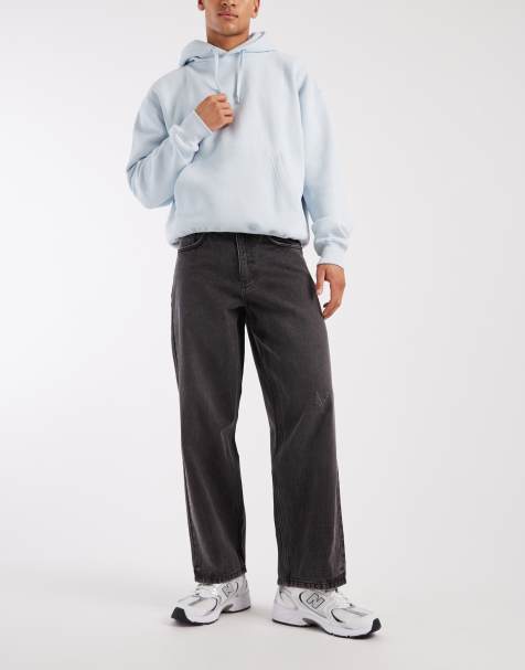 Redefined Rebel Bronx baggy fit jeans in washed black - view 1