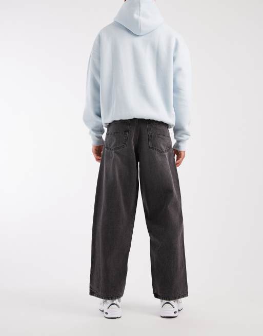 Redefined Rebel – Bronx – Svarta, tvättade jeans i baggy fit, 3 av 5