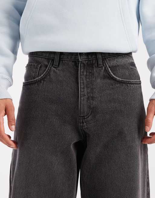 Redefined Rebel – Bronx – Svarta, tvättade jeans i baggy fit, 4 av 5