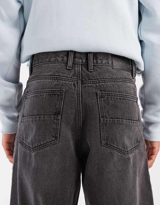 Redefined Rebel – Bronx – Svarta, tvättade jeans i baggy fit, 5 av 5