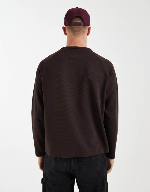 Redefined Rebel - Brun oversized trøje med rund hals og lommedetalje, 4 af 5