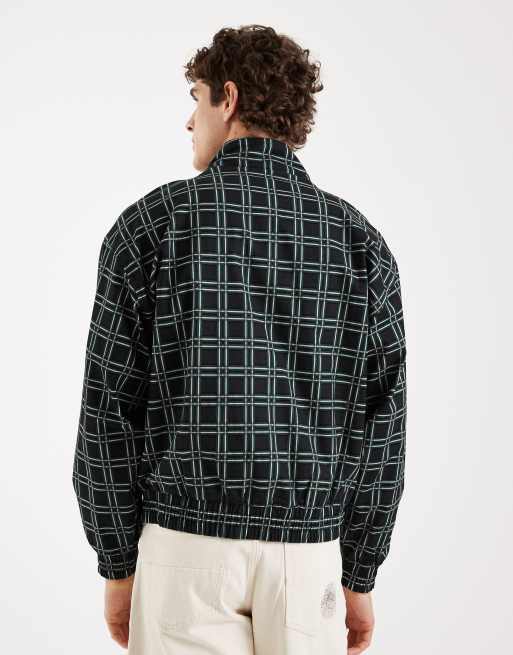 Redefined Rebel - Bryant - Oversized geruit jack in donkergroen, 3 van 5